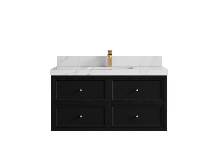 Roswell Floating 42 in. W x 22 in. D Single Sink Bathroom Vanity - photo 23