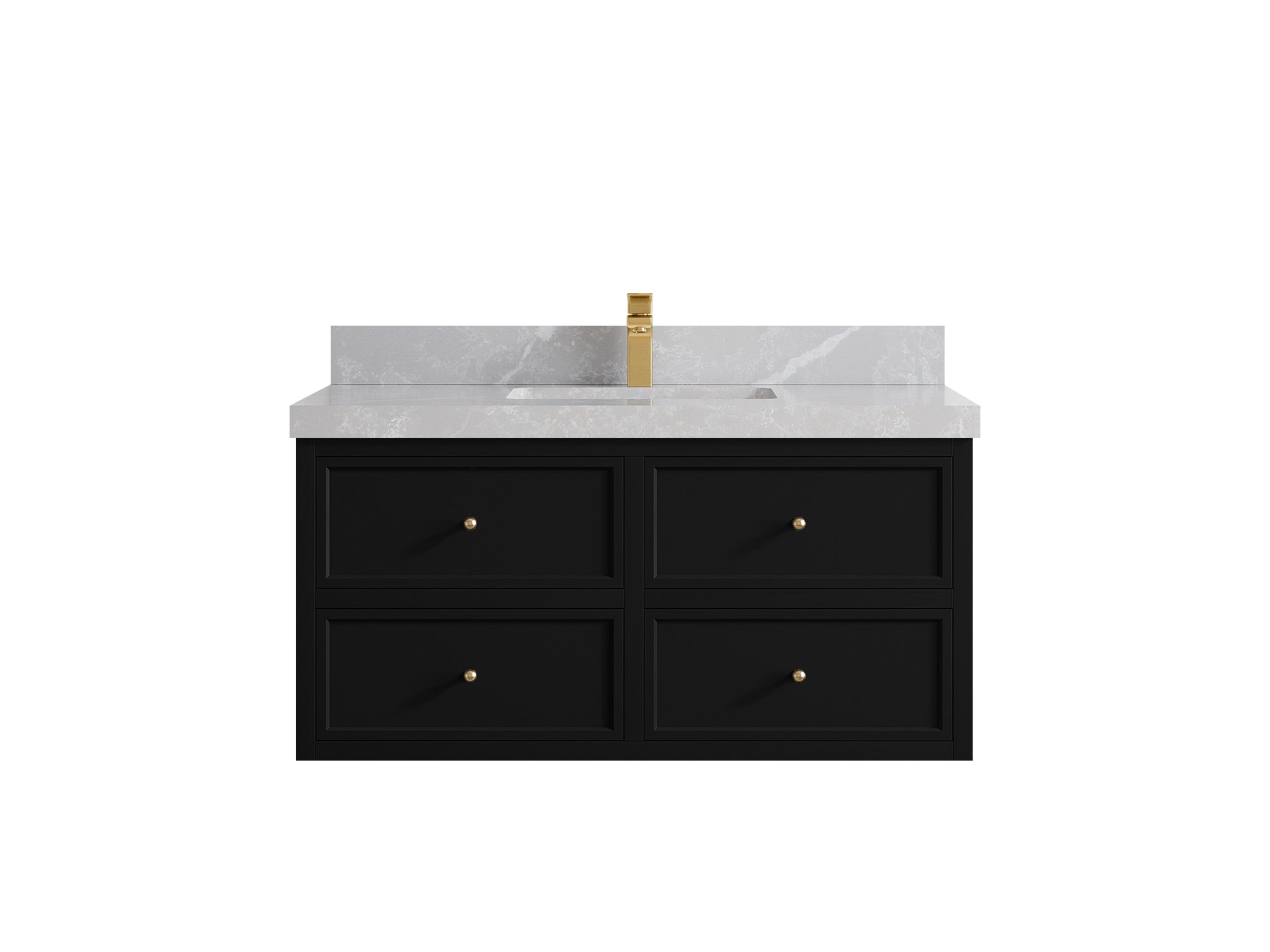 Roswell Floating 42 in. W x 22 in. D Single Sink Bathroom Vanity - Willow Bath and Vanity