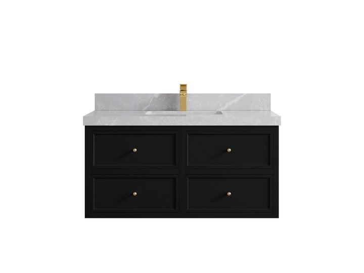 Roswell Floating 42 in. W x 22 in. D Single Sink Bathroom Vanity - photo 33