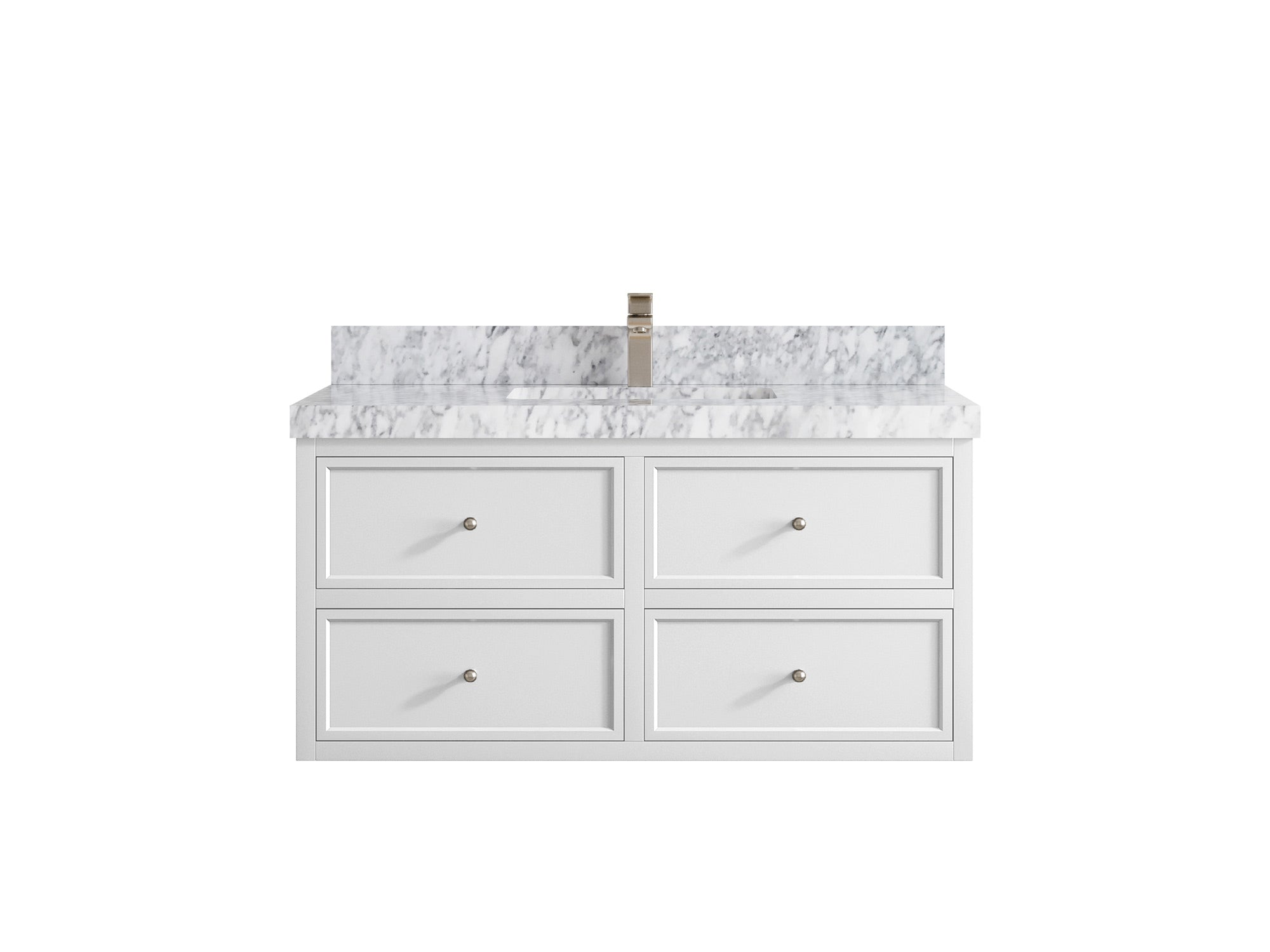 Roswell Floating 42 in. W x 22 in. D Single Sink Bathroom Vanity - Willow Bath and Vanity