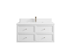 Roswell Floating 42 in. W x 22 in. D Single Sink Bathroom Vanity - photo 29