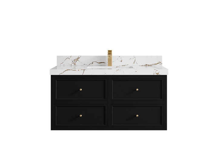Roswell Floating 42 in. W x 22 in. D Single Sink Bathroom Vanity - photo 37