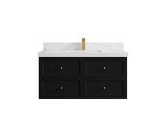 Roswell Floating 42 in. W x 22 in. D Single Sink Bathroom Vanity - photo 17