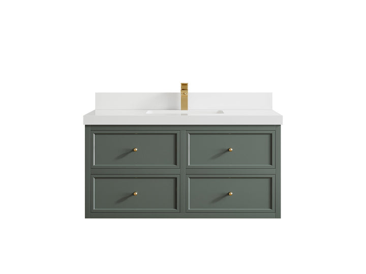 Roswell Floating 42 in. W x 22 in. D Single Sink Bathroom Vanity - photo 43