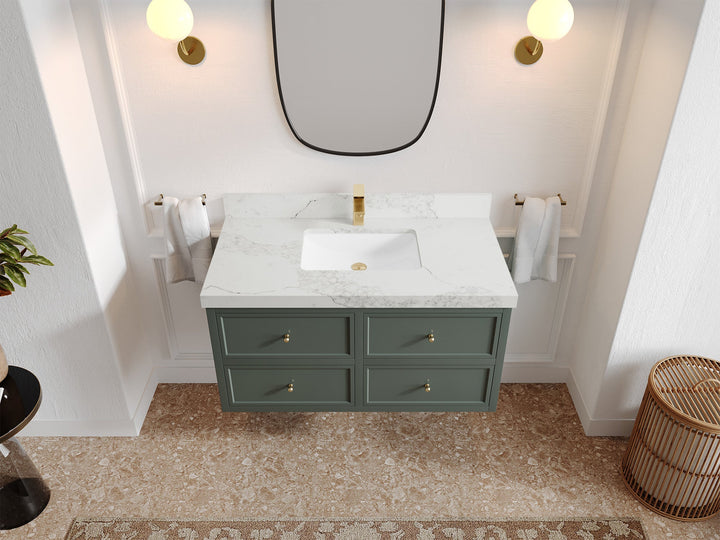 Roswell Floating 42 in. W x 22 in. D Single Sink Bathroom Vanity - photo 18