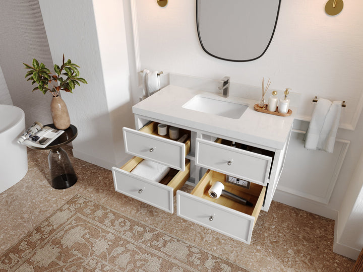 Roswell Floating 42 in. W x 22 in. D Single Sink Bathroom Vanity - photo 3