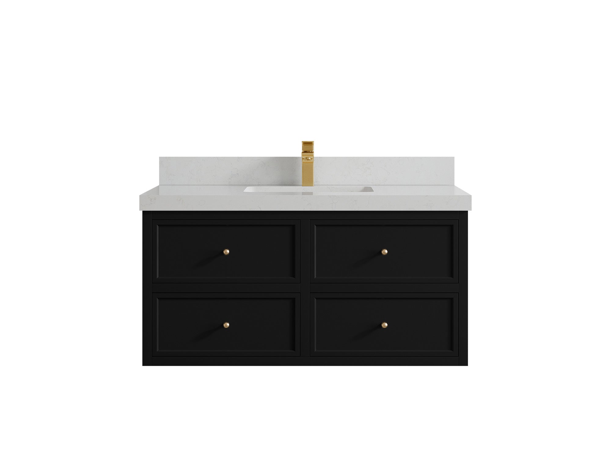 Roswell Floating 42 in. W x 22 in. D Single Sink Bathroom Vanity - Willow Bath and Vanity