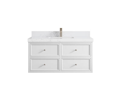 Roswell Floating 42 in. W x 22 in. D Single Sink Bathroom Vanity - Willow Bath and Vanity