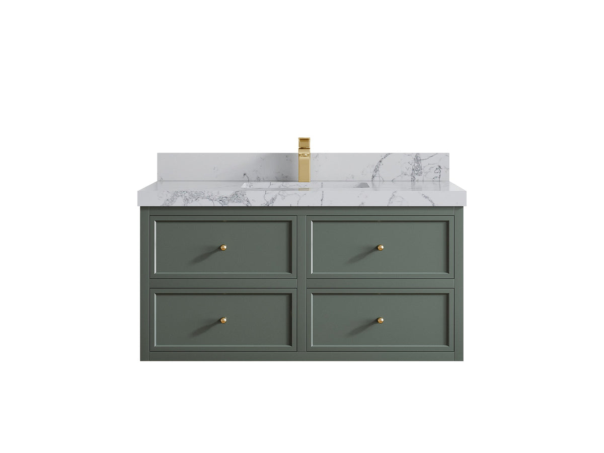 Roswell Floating 42 in. W x 22 in. D Single Sink Bathroom Vanity - Willow Bath and Vanity