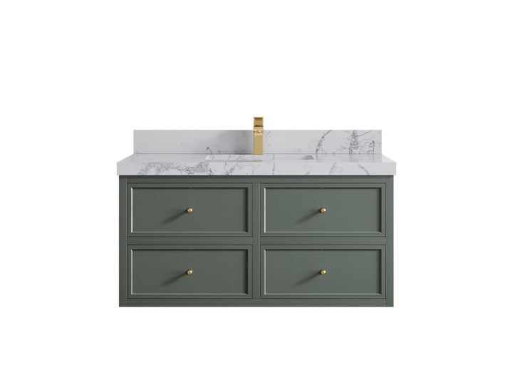 Roswell Floating 42 in. W x 22 in. D Single Sink Bathroom Vanity - photo 41