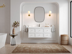 Roswell Floating 48 in. W x 22 in. D Single Sink Bathroom Vanity - photo 4