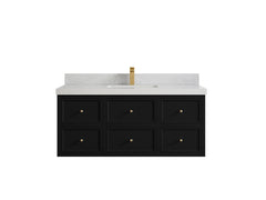 Roswell Floating 48 in. W x 22 in. D Single Sink Bathroom Vanity - photo 1