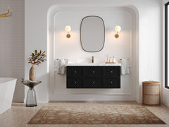 Roswell Floating 48 in. W x 22 in. D Single Sink Bathroom Vanity - photo 4