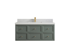 Roswell Floating 48 in. W x 22 in. D Single Sink Bathroom Vanity - photo 1