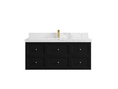 Roswell Floating 48 in. W x 22 in. D Single Sink Bathroom Vanity - photo 19