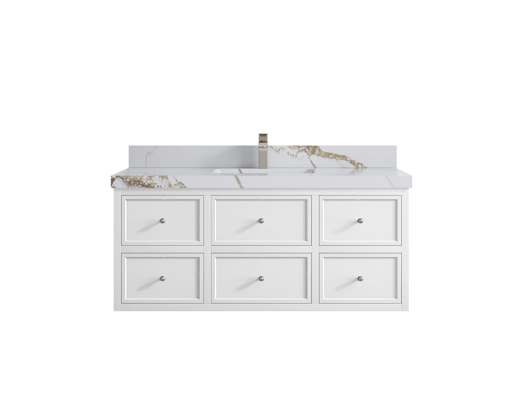 Roswell Floating 48 in. W x 22 in. D Single Sink Bathroom Vanity - Willow Bath and Vanity