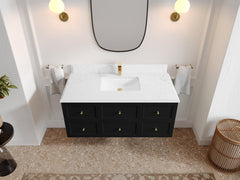 Roswell Floating 48 in. W x 22 in. D Single Sink Bathroom Vanity - photo 26