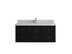 Roswell Floating 48 in. W x 22 in. D Single Sink Bathroom Vanity - photo 33