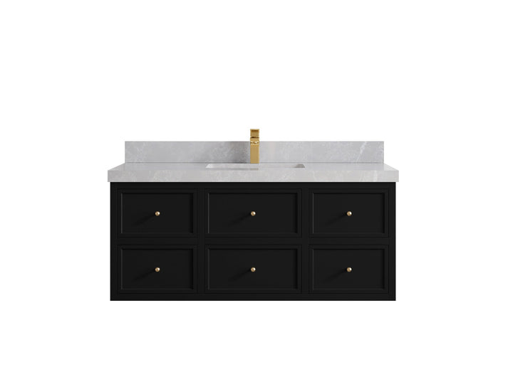 Roswell Floating 48 in. W x 22 in. D Single Sink Bathroom Vanity - photo 33
