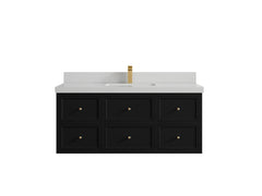 Roswell Floating 48 in. W x 22 in. D Single Sink Bathroom Vanity - photo 13