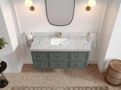 Roswell Floating 48 in. W x 22 in. D Single Sink Bathroom Vanity - photo 40
