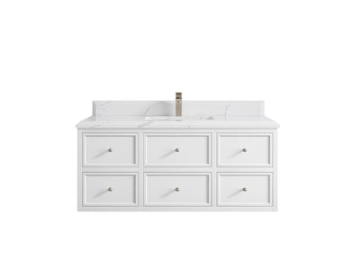 Roswell Floating 48 in. W x 22 in. D Single Sink Bathroom Vanity - Willow Bath and Vanity