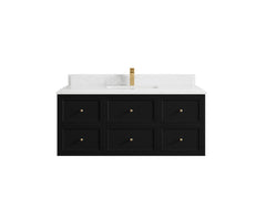 Roswell Floating 48 in. W x 22 in. D Single Sink Bathroom Vanity - photo 27