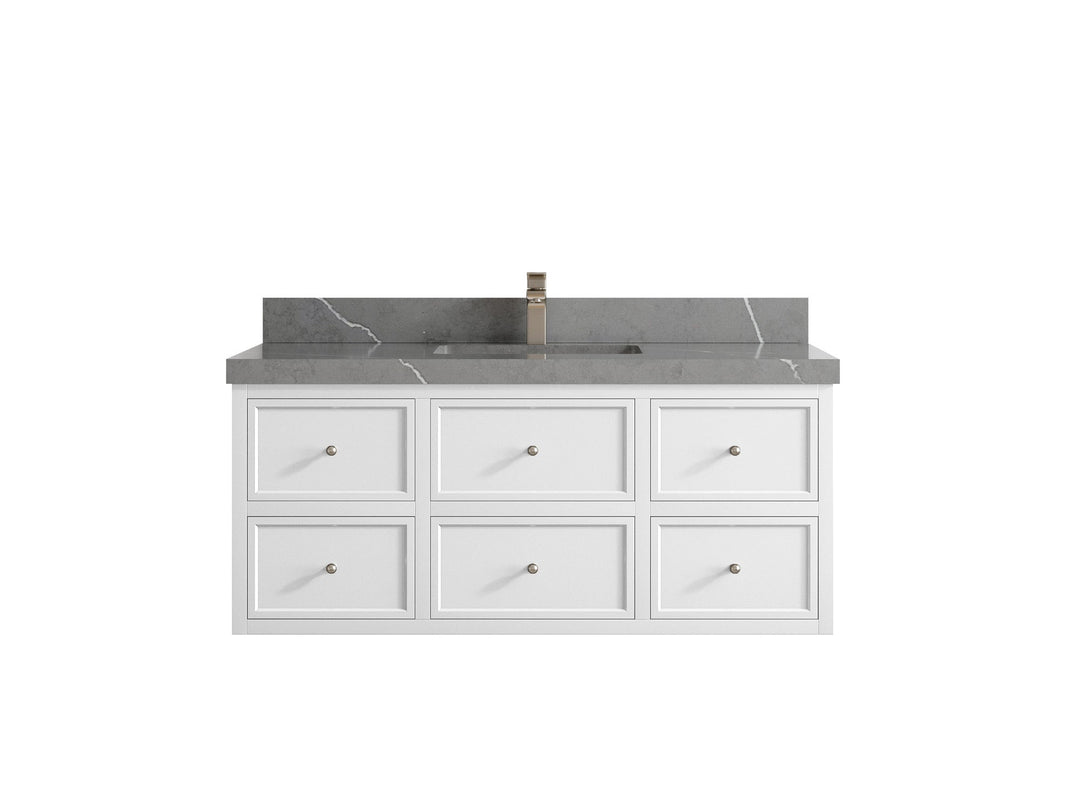Roswell Floating 48 in. W x 22 in. D Single Sink Bathroom Vanity - Willow Bath and Vanity