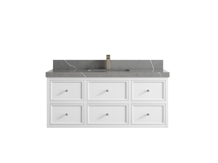 Roswell Floating 48 in. W x 22 in. D Single Sink Bathroom Vanity - photo 35