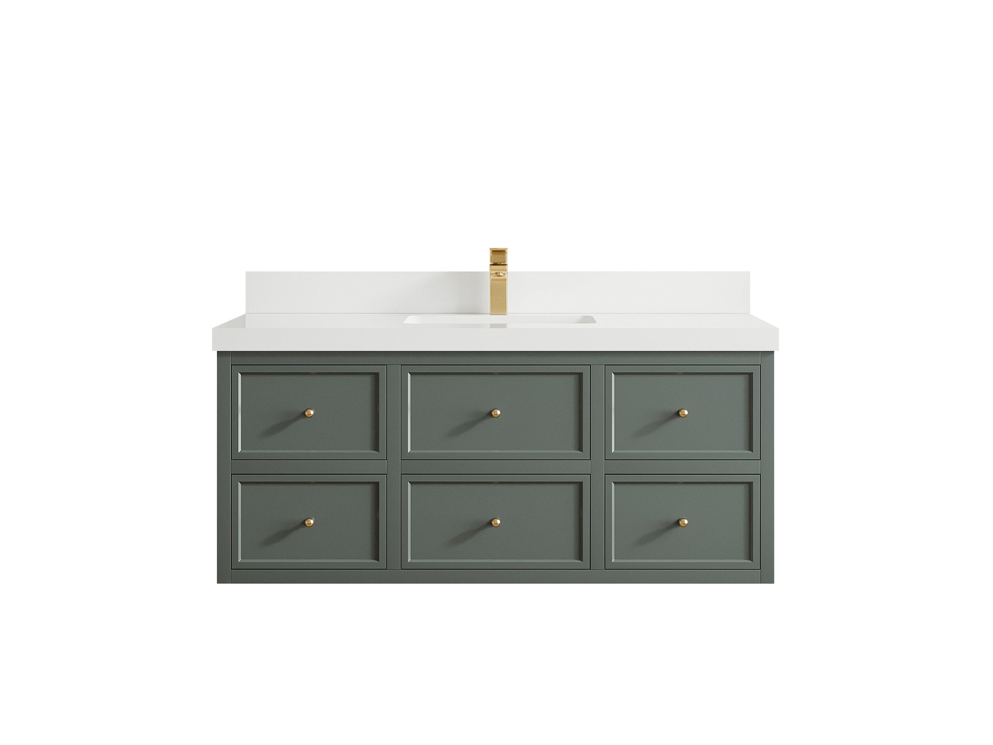 Roswell Floating 48 in. W x 22 in. D Single Sink Bathroom Vanity - Willow Bath and Vanity