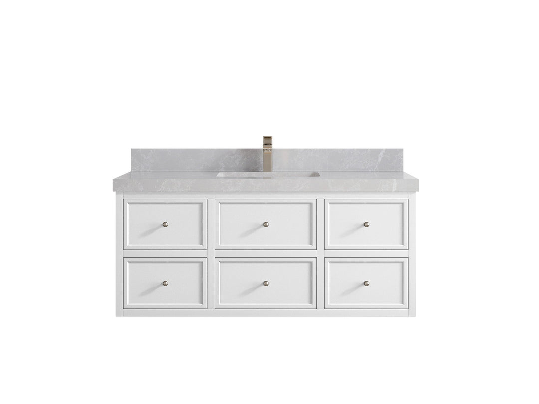 Roswell Floating 48 in. W x 22 in. D Single Sink Bathroom Vanity - Willow Bath and Vanity