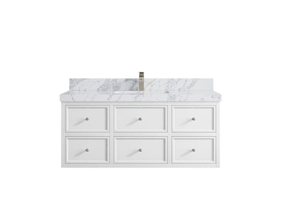 Roswell Floating 48 in. W x 22 in. D Single Sink Bathroom Vanity - Willow Bath and Vanity