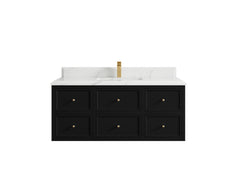 Roswell Floating 48 in. W x 22 in. D Single Sink Bathroom Vanity - photo 25