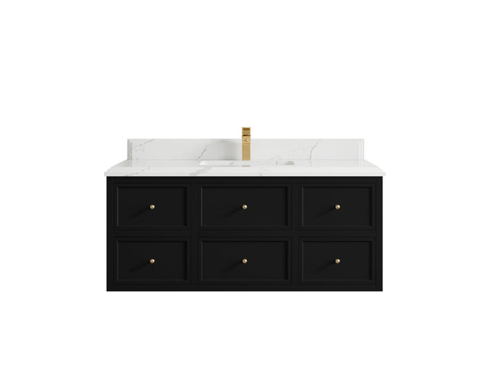 Roswell Floating 48 in. W x 22 in. D Single Sink Bathroom Vanity - photo 25