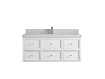 Roswell Floating 48 in. W x 22 in. D Single Sink Bathroom Vanity - Willow Bath and Vanity
