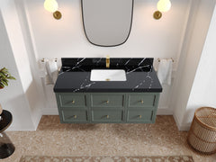Roswell Floating 48 in. W x 22 in. D Single Sink Bathroom Vanity - photo 8