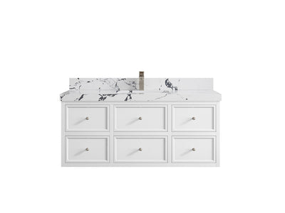 Roswell Floating 48 in. W x 22 in. D Single Sink Bathroom Vanity - Willow Bath and Vanity