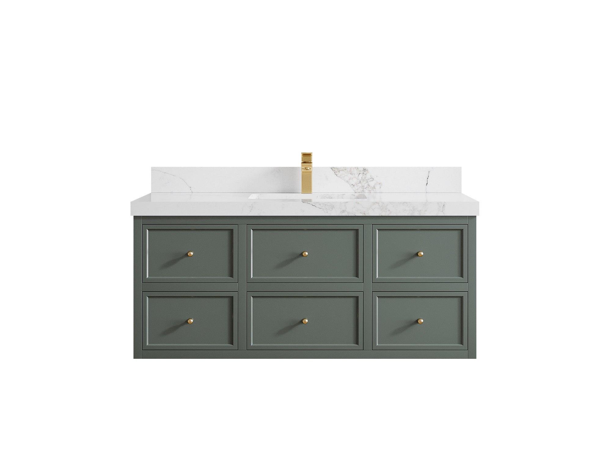 Roswell Floating 48 in. W x 22 in. D Single Sink Bathroom Vanity - Willow Bath and Vanity