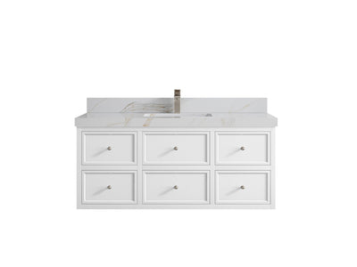 Roswell Floating 48 in. W x 22 in. D Single Sink Bathroom Vanity - Willow Bath and Vanity
