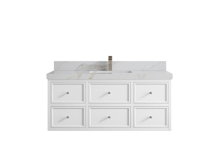 Roswell Floating 48 in. W x 22 in. D Single Sink Bathroom Vanity - photo 23