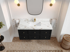 Roswell Floating 48 in. W x 22 in. D Single Sink Bathroom Vanity - photo 38