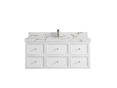 Roswell Floating 48 in. W x 22 in. D Single Sink Bathroom Vanity - photo 37