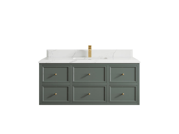 Roswell Floating 48 in. W x 22 in. D Single Sink Bathroom Vanity - photo 23