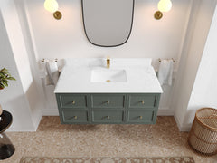 Roswell Floating 48 in. W x 22 in. D Single Sink Bathroom Vanity - photo 24