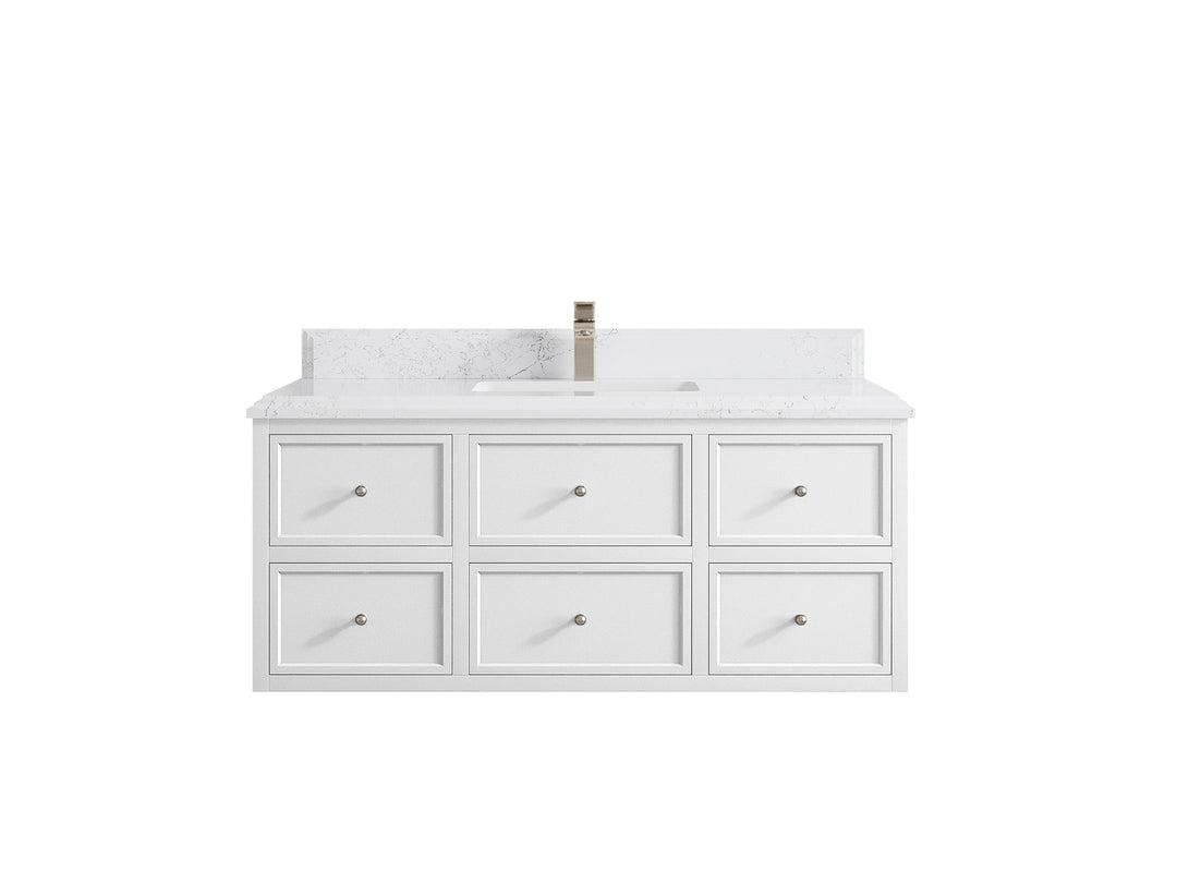 Roswell Floating 48 in. W x 22 in. D Single Sink Bathroom Vanity - Willow Bath and Vanity