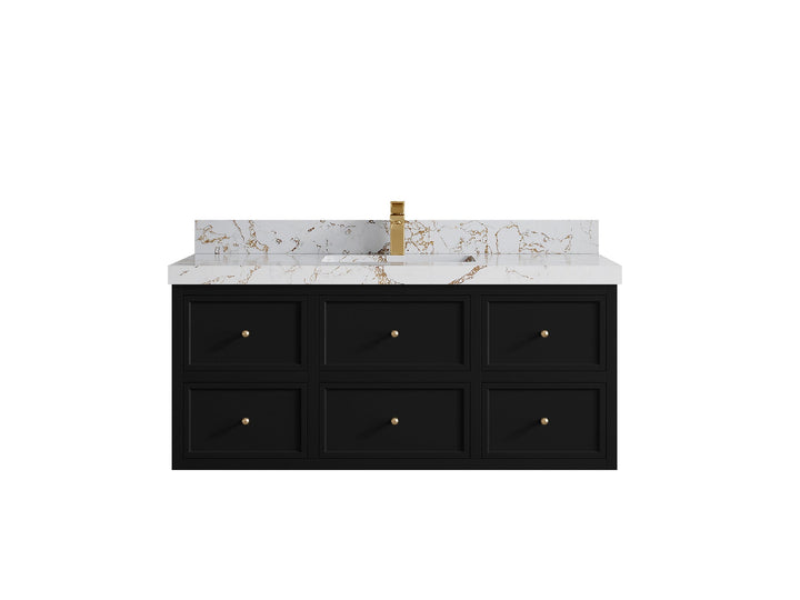 Roswell Floating 48 in. W x 22 in. D Single Sink Bathroom Vanity - photo 37