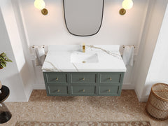 Roswell Floating 48 in. W x 22 in. D Single Sink Bathroom Vanity - photo 14