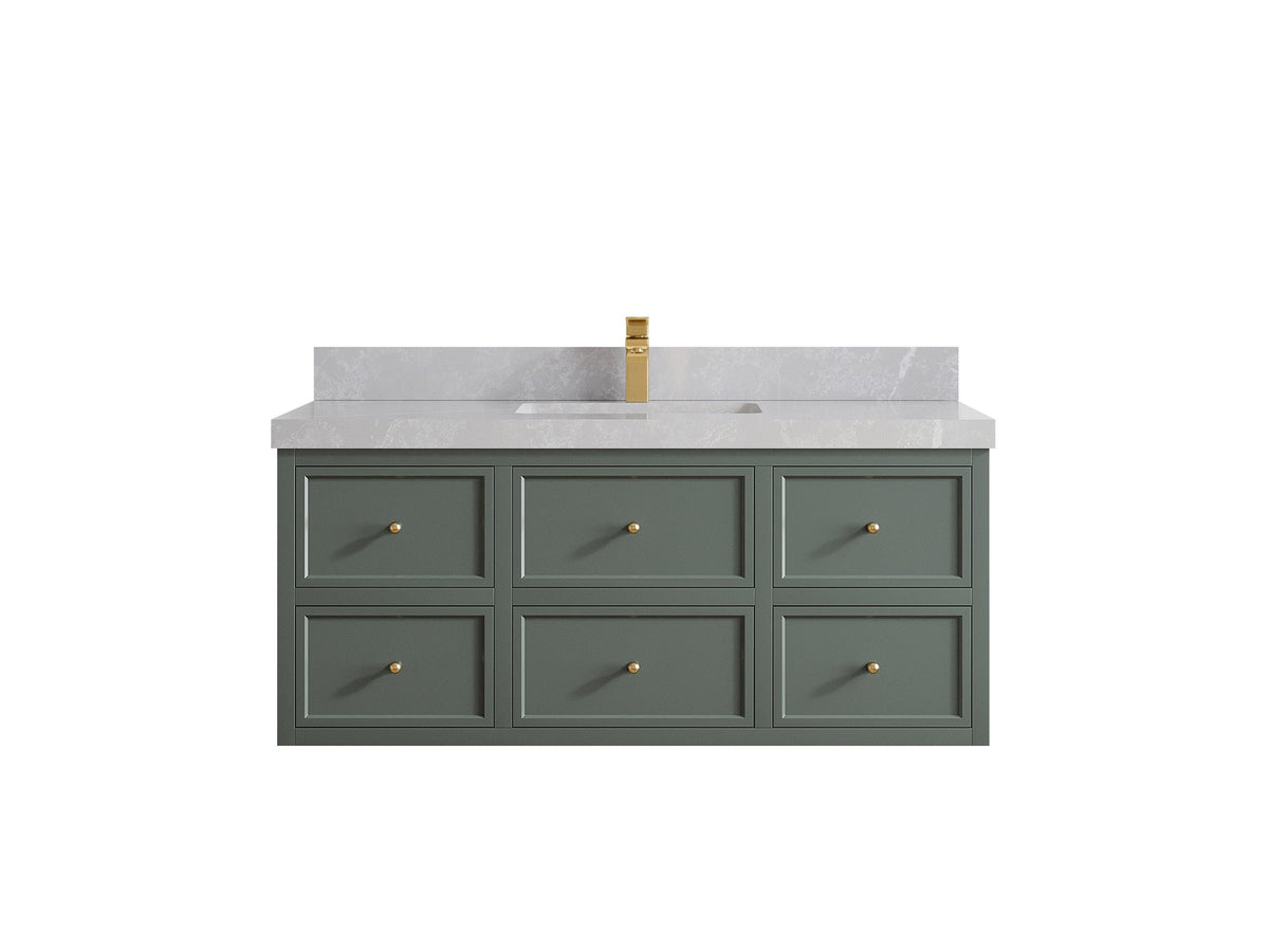 Roswell Floating 48 in. W x 22 in. D Single Sink Bathroom Vanity - Willow Bath and Vanity