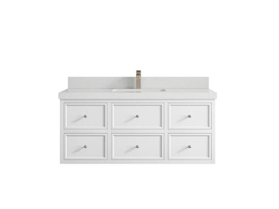 Roswell Floating 48 in. W x 22 in. D Single Sink Bathroom Vanity - Willow Bath and Vanity