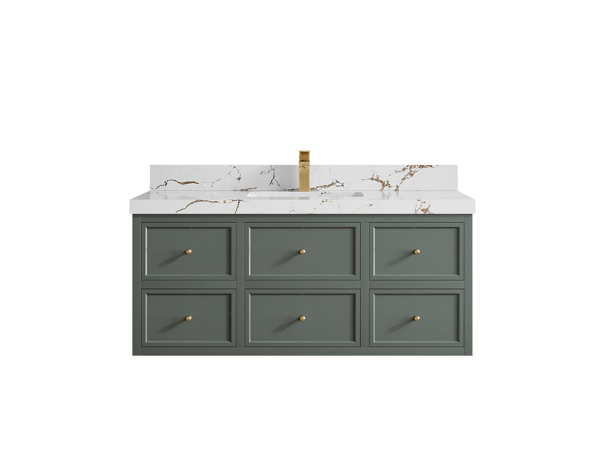 Roswell Floating 48 in. W x 22 in. D Single Sink Bathroom Vanity - Willow Bath and Vanity